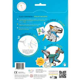 Coloriage gonflable Dragon géant ARA Créative Ikaipaka jeux &