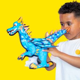 Coloriage gonflable Dragon géant ARA Créative Ikaipaka jeux &