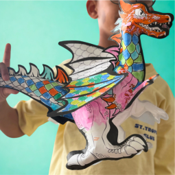 Coloriage gonflable Dragon géant ARA Créative Ikaipaka jeux &