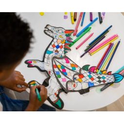 Coloriage gonflable Dragon géant ARA Créative Ikaipaka jeux &