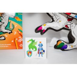 Coloriage gonflable Dragon géant ARA Créative Ikaipaka jeux &