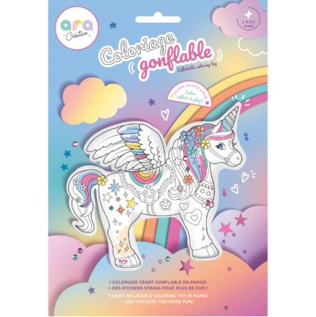 Corloriage Gonflable Licorne Géante ARA Créative Ikaipaka jeux