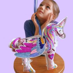 Corloriage Gonflable Licorne Géante ARA Créative Ikaipaka jeux