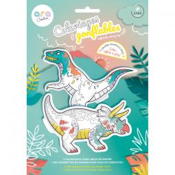 Coloriages Gonflables 2 Dinosaures ARA Créative Ikaipaka jeux &