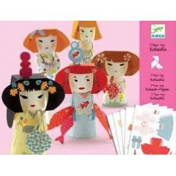Paper toys kokeshi Djeco Ikaipaka jeux & jouets Royan