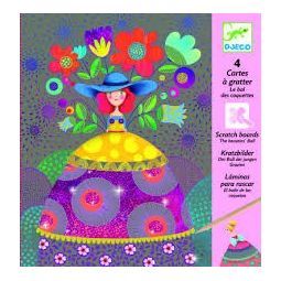 Cartes à gratter le bal des coquettes Djeco Ikaipaka jeux &