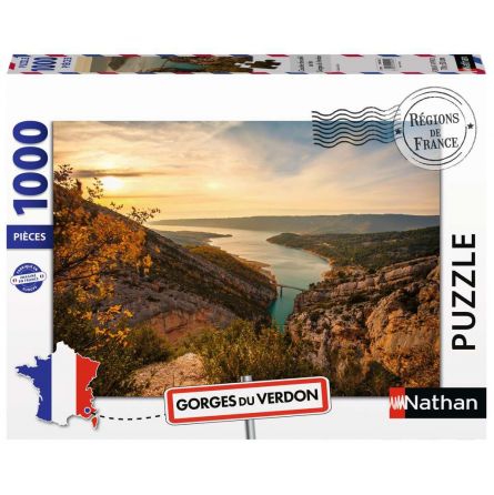 Puzzle 1000p Les Gorges du Verdon Nathan Ikaipaka jeux & jouets