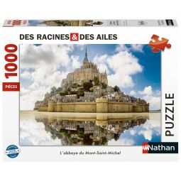 Puzzle 1000p Le Mont St Michel Nathan Ikaipaka jeux & jouets