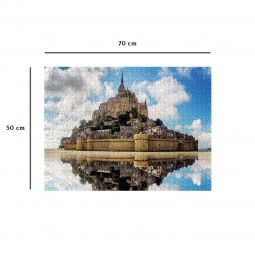 Puzzle 1000p Le Mont St Michel Nathan Ikaipaka jeux & jouets