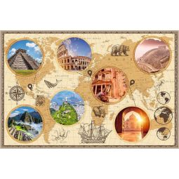 Puzzle 3000p Merveilles du Monde Moderne Nathan Ikaipaka jeux &