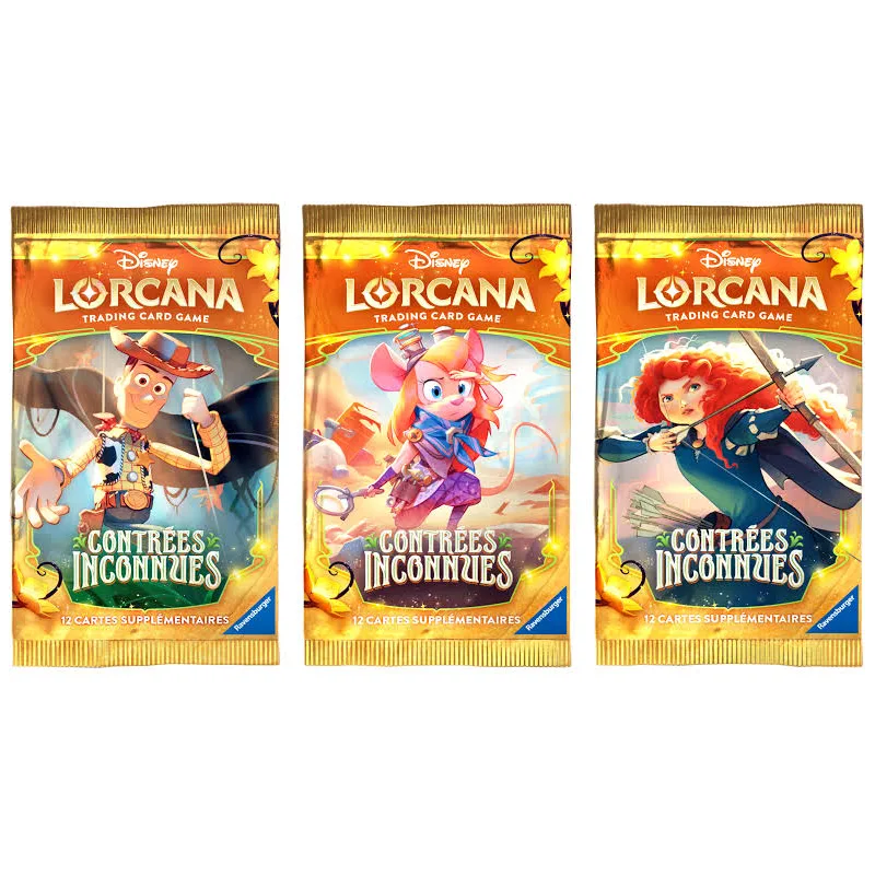 Disney Lorcana Set 12 Booster Contrées Inconnues Ravensburger