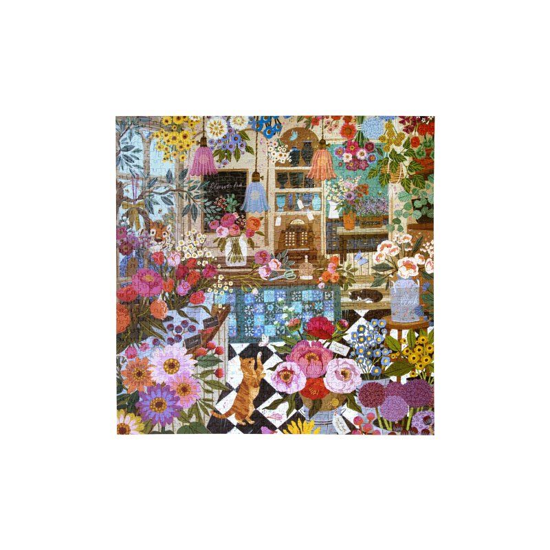 Puzzle 1000p English Flower Shop Eeboo Eeboo Ikaipaka jeux &