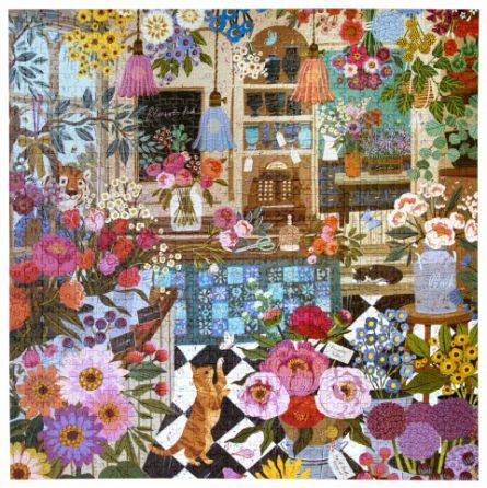 Puzzle 1000p English Flower Shop Eeboo Eeboo Ikaipaka jeux &