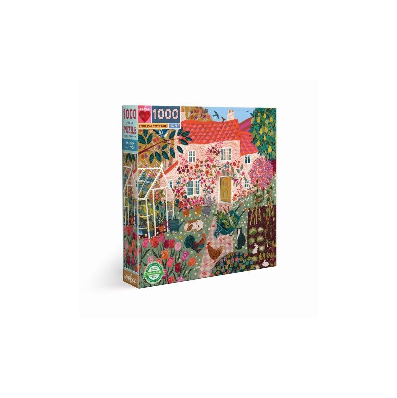 Puzzle 1000p English Cottage Eeboo Eeboo Ikaipaka jeux & jouets