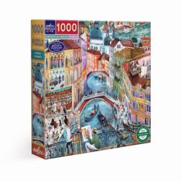 Puzzle 1000p Artists in Venice Eeboo Ikaipaka jeux & jouets