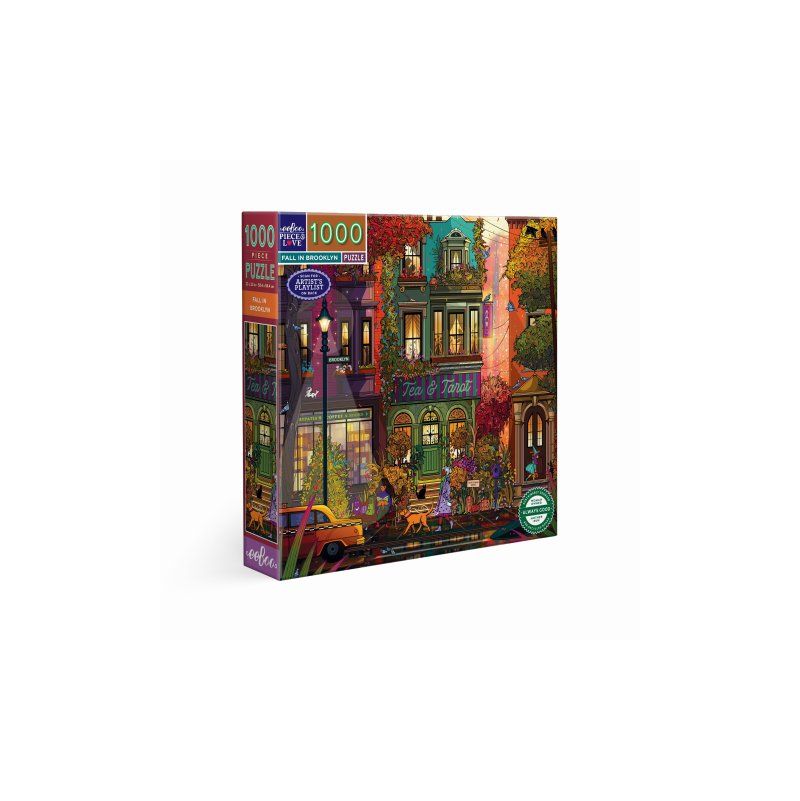Puzzle 1000p Fall in Brooklyn Eeboo Eeboo Ikaipaka jeux &