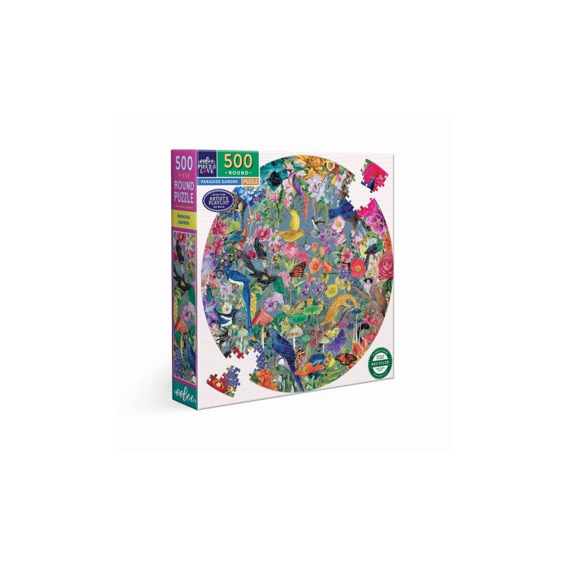 Puzzle 500p Paradise Garden Eeboo Eeboo Ikaipaka jeux & jouets