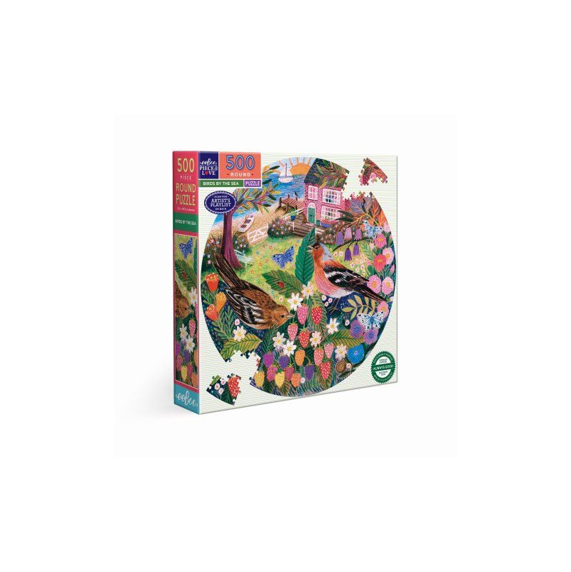 Puzzle 500p Birds of The Sea Eeboo Eeboo Ikaipaka jeux & jouets