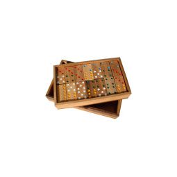 Domino Bois 28 pièces (double 6)  Ikaipaka jeux & jouets Royan