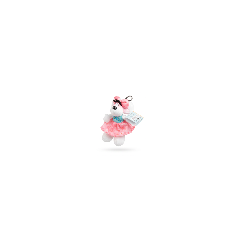 Diddl Porte-clefs Peluche Diddlina robe été 15 cm Diddl