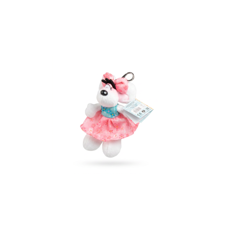 Diddl Porte-clefs Peluche Diddlina robe été 15 cm Diddl