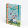 Diddl Cahier à spirale A5 élastiques à paillettes Diddl