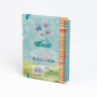 Diddl Cahier à spirale A5 élastiques à paillettes Diddl