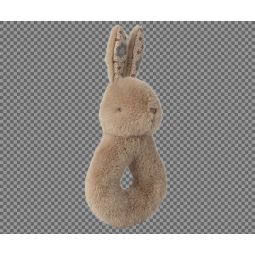 Maileg Coffret Hochet Lapin couleur crème pêche Maileg Ikaipaka