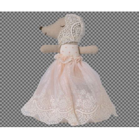 Maileg Bébé souris en robe rose Maileg Ikaipaka jeux & jouets
