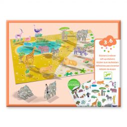 Stickers à relever Animeaux Djeco Ikaipaka jeux & jouets Royan