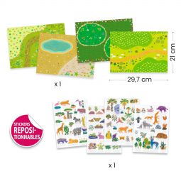 Stickers à relever Animeaux Djeco Ikaipaka jeux & jouets Royan