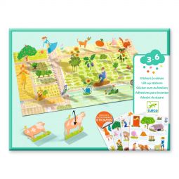 Stickers à relever La Ferme Djeco Ikaipaka jeux & jouets Royan