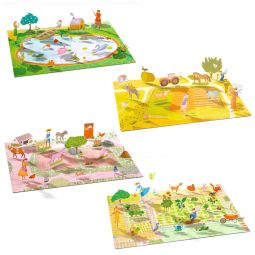 Stickers à relever La Ferme Djeco Ikaipaka jeux & jouets Royan