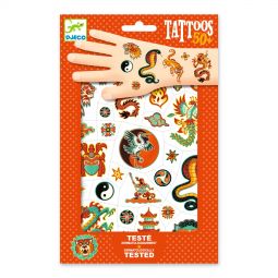 Tatouages tattoos Esprit Martial Djeco Ikaipaka jeux & jouets