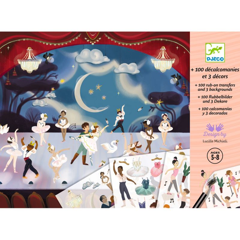 Décalcomanie Petits Rats de l'Opéra Djeco Ikaipaka jeux &