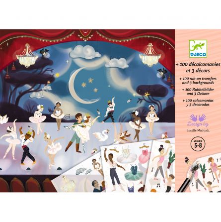 Décalcomanie Petits Rats de l'Opéra Djeco Ikaipaka jeux &