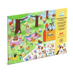 Décalcomanies C'est la fête! Djeco Ikaipaka jeux & jouets Royan