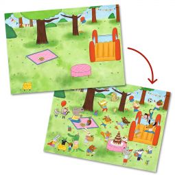 Décalcomanies C'est la fête! Djeco Ikaipaka jeux & jouets Royan