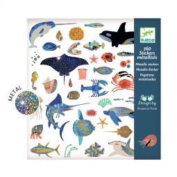 Stickers métallisés Océan Djeco Ikaipaka jeux & jouets Royan