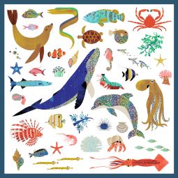 Stickers métallisés Océan Djeco Ikaipaka jeux & jouets Royan
