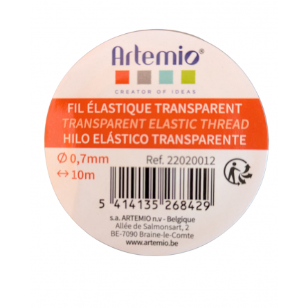 Fil élastique transparent 10m Artemio Ikaipaka jeux & jouets