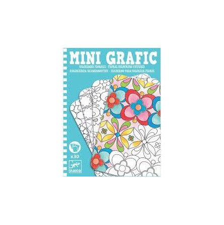 Mini grafic coloriages floraux Djeco Ikaipaka jeux & jouets