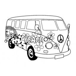 Tampon bois van peace 50*70 Artemio Ikaipaka jeux & jouets Royan