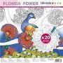 Bloc color 30cm 20f Flower Power Artemio Ikaipaka jeux & jouets