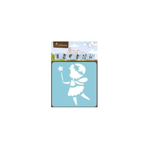 Set 6 Pochoirs Enfants, Fées Décopatch Ikaipaka jeux & jouets