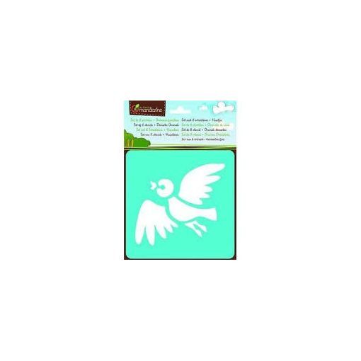 Set de 6 pochoirs enfants, Animaux familiers  Ikaipaka jeux &