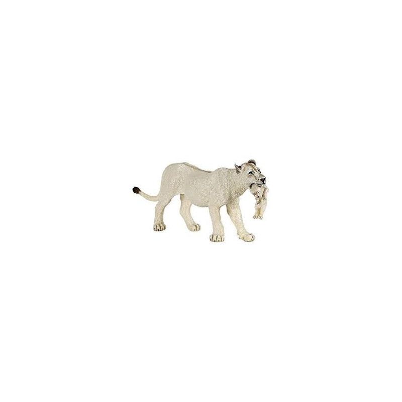 Lionne blanche avec lionceau Papo Papo Ikaipaka jeux & jouets