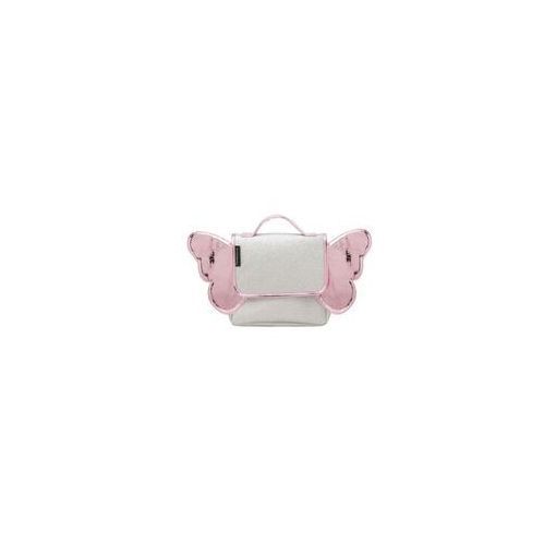 Sac a dos papillon bicolore argent/rose caramel et compagnie