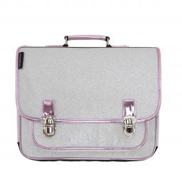 Cartable Paillette argent MM caramel et compagnie Ikaipaka jeux