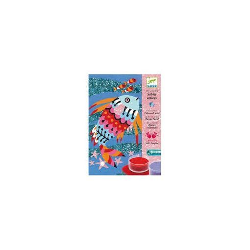 Sables colorés Arc en ciel de poissons Djeco Ikaipaka jeux &